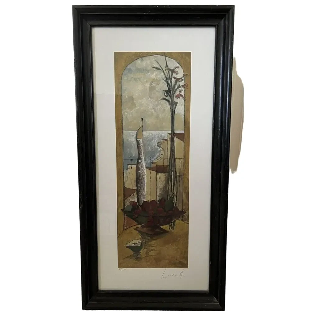 Mujer by Lourenco Framed Signed Numbered Excellent Rare Art